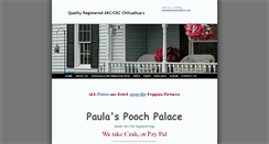 Desktop Screenshot of paulaspoochpalace.com